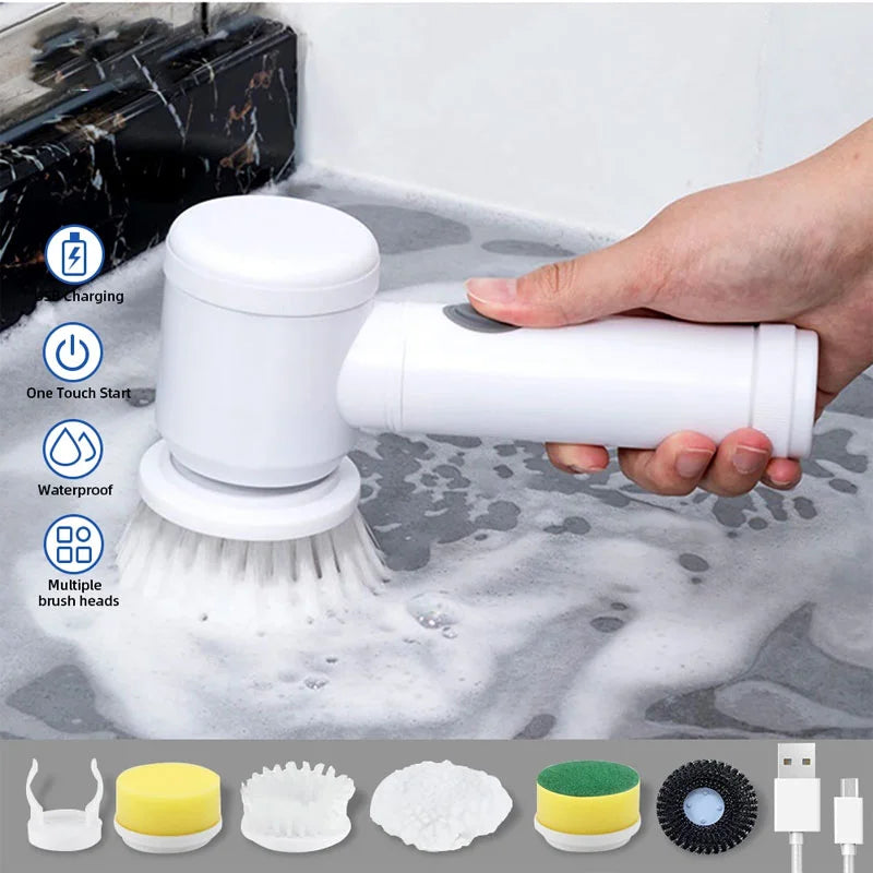 5 In 1 Multifunctional Electric Cleaning Brush