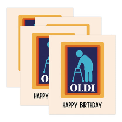 OLDI Happy Birthday Bottle Labels