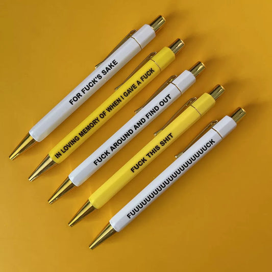 Push Type Signature Funny Pens